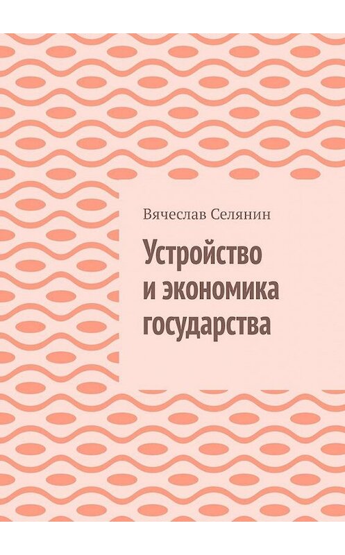 Обложка книги «Устройство и экономика государства» автора Вячеслава Селянина. ISBN 9785005134172.