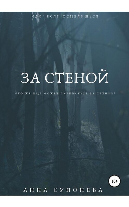 Обложка книги «За стеной» автора Анны Супоневы издание 2020 года.