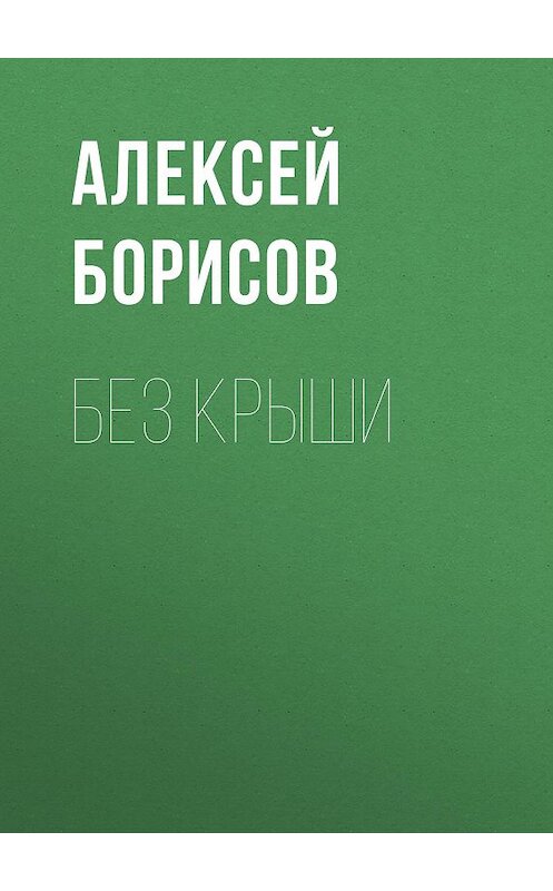 Обложка книги «Без крыши» автора Алексея Борисова.