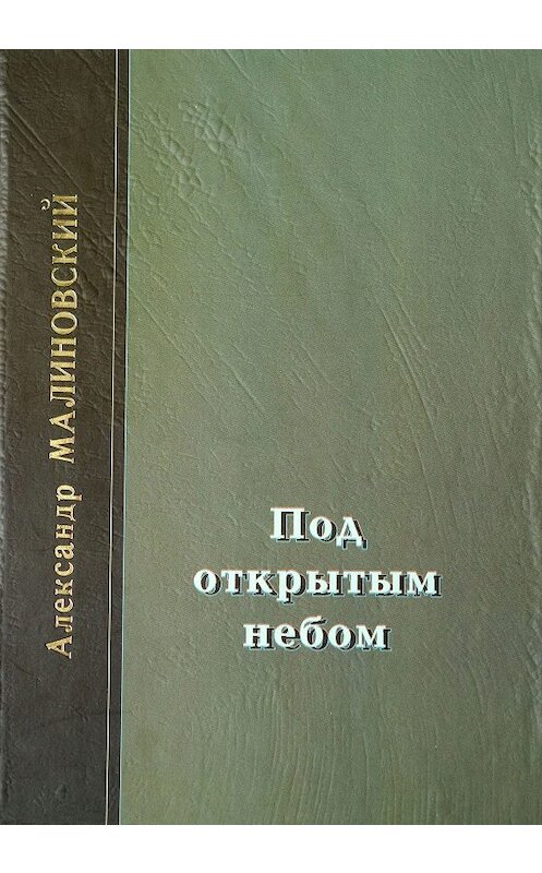 Обложка книги «Под открытым небом. Проза в 2-х томах. Том 2» автора Александра Малиновския. ISBN 9785902262558.