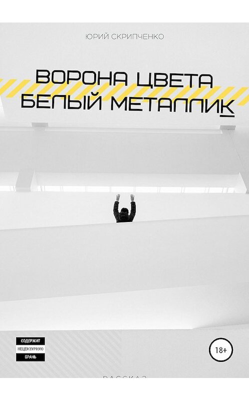 Обложка книги «Ворона цвета белый металлик» автора Юрия Скрипченки издание 2020 года.
