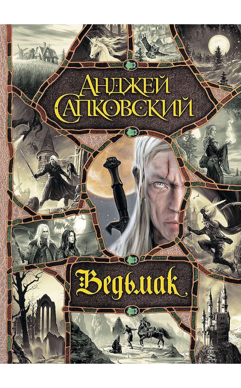 Обложка книги «Ведьмак» автора Анджея Сапковския издание 2013 года. ISBN 9785271403514.