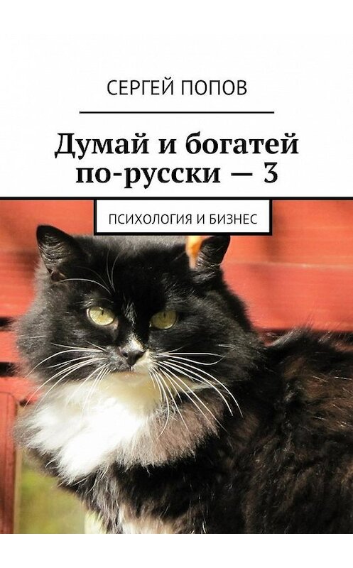 Обложка книги «Думай и богатей по-русски – 3. Психология и бизнес» автора Сергея Попова. ISBN 9785448343216.