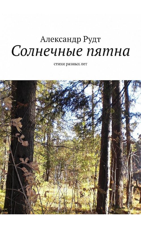 Обложка книги «Солнечные пятна. Стихи разных лет» автора Александра Рудта. ISBN 9785449363602.