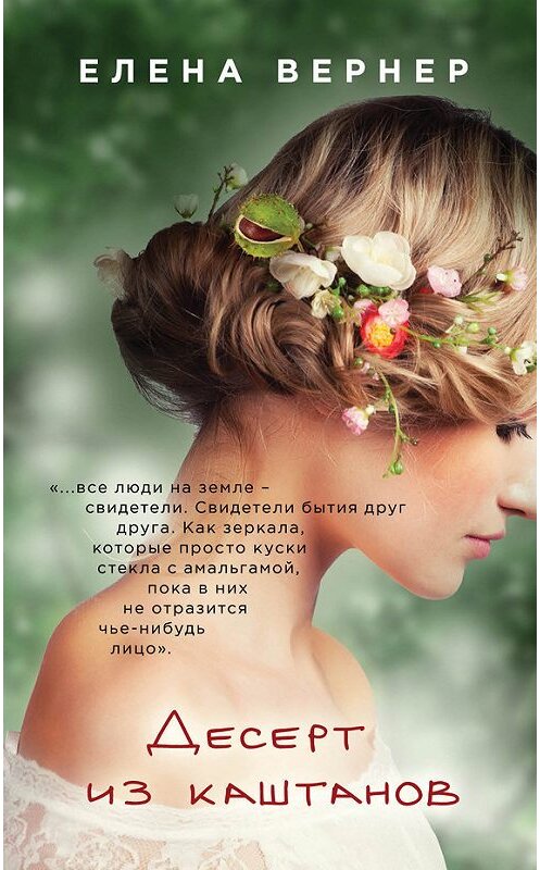 Обложка книги «Десерт из каштанов» автора Елены Вернер издание 2017 года. ISBN 9785699996766.