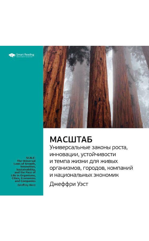 Обложка аудиокниги «Ключевые идеи книги: Масштаб: универсальные законы роста, инновации, устойчивости и темпа жизни для живых организмов, городов, компаний и национальных экономик. Джеффри Уэст» автора Smart Reading.