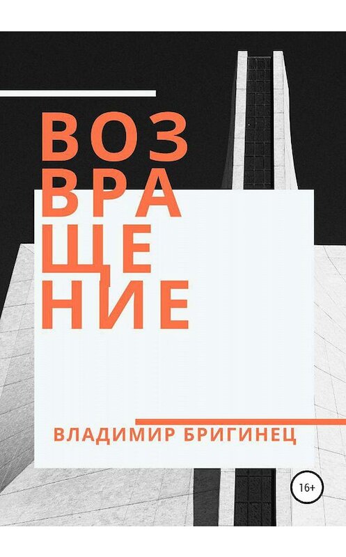 Обложка книги «Возвращение» автора Владимира Бригинеца издание 2019 года.