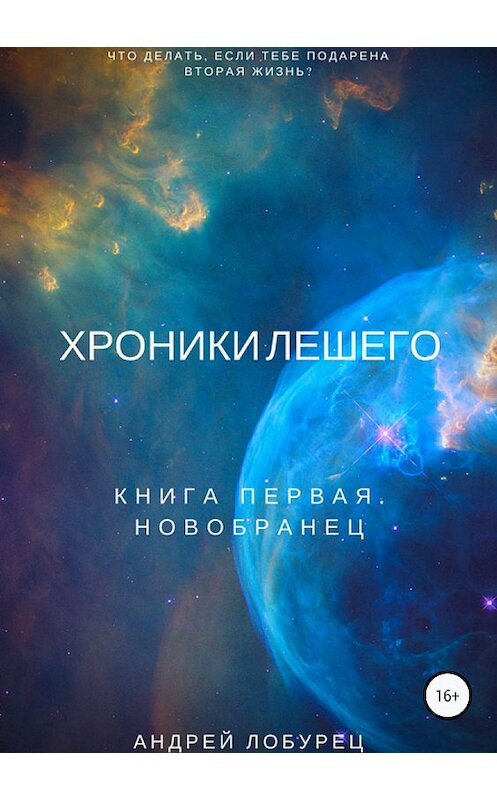 Обложка книги «Хроники Лешего. Книга первая. Новобранец» автора Андрея Лобуреца издание 2018 года.