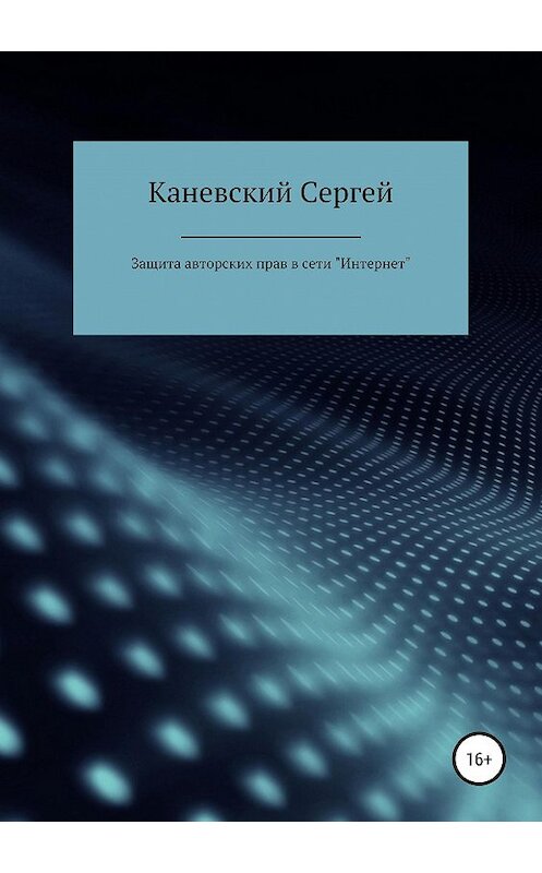 Обложка книги «Защита авторских прав в сети Интернет» автора Сергея Каневския издание 2019 года. ISBN 9785532100138.