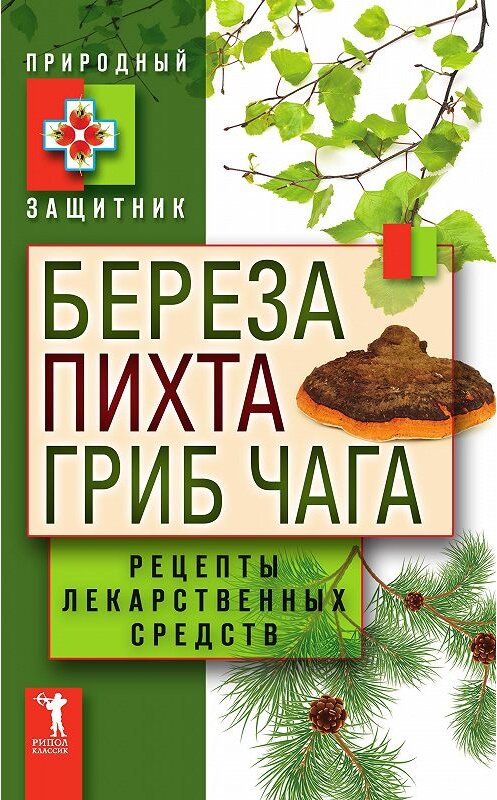 Обложка книги «Береза, пихта, гриб чага. Рецепты лекарственных средств» автора Неустановленного Автора издание 2012 года. ISBN 9785386040178.