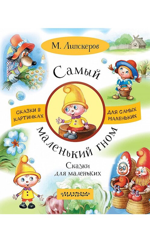 Обложка книги «Самый маленький гном. Сказки для маленьких» автора Михаила Липскерова издание 2018 года. ISBN 9785171095314.