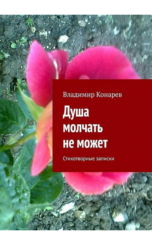 Обложка книги «Душа молчать не может. Стихотворные записки» автора Владимира Конарева. ISBN 9785005049896.