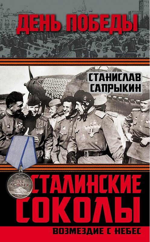 Обложка книги «Сталинские соколы. Возмездие с небес» автора Станислава Сапрыкина издание 2015 года. ISBN 9785443810423.