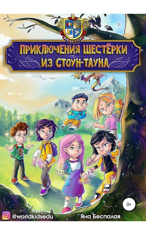 Обложка книги «Приключения шестёрки из Стоун-тауна» автора Яны Беспалая издание 2019 года.