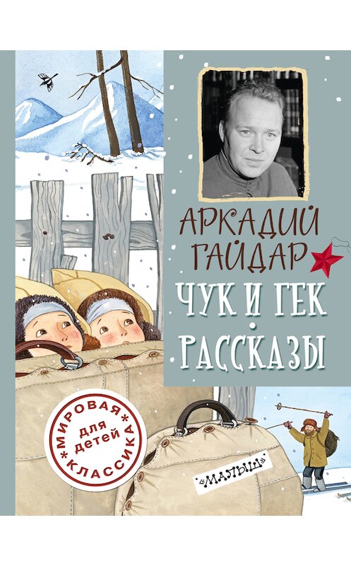 Обложка книги «Чук и Гек. Рассказы» автора Аркадия Гайдара издание 2017 года. ISBN 9785170948611.