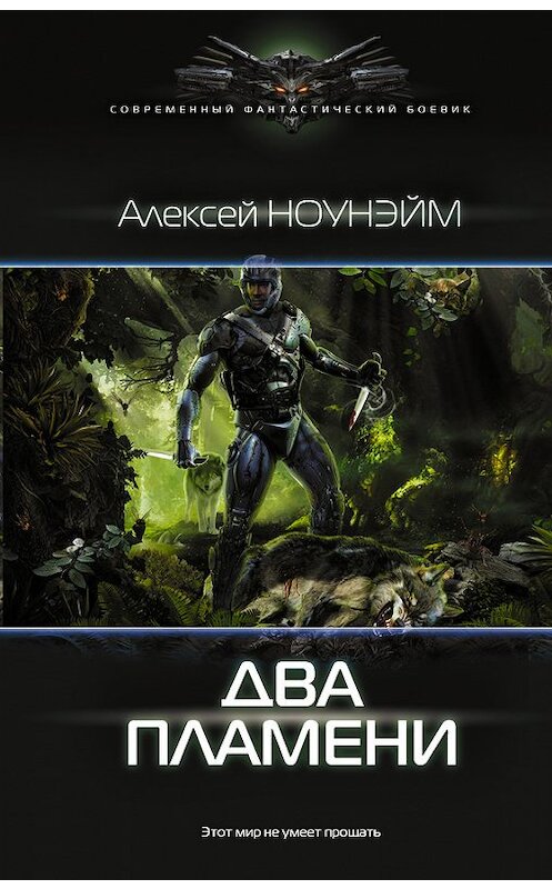 Обложка книги «Два пламени» автора Алексея Ноунэйма издание 2017 года. ISBN 9785171046552.