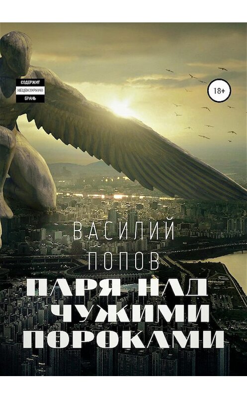 Обложка книги «Паря над чужими пороками» автора Василия Попова издание 2020 года.