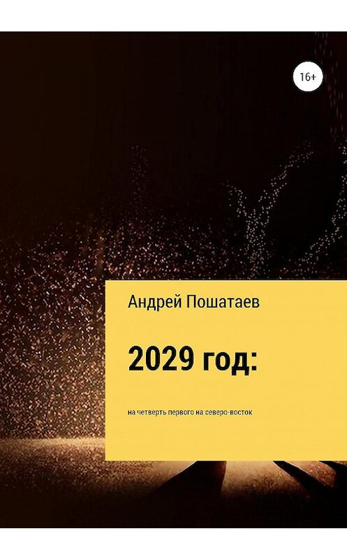 Обложка книги «2029 год: на четверть первого на северо-восток» автора Андрея Пошатаева издание 2020 года.