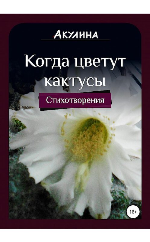 Обложка книги «Когда цветут кактусы» автора Акулины издание 2020 года.