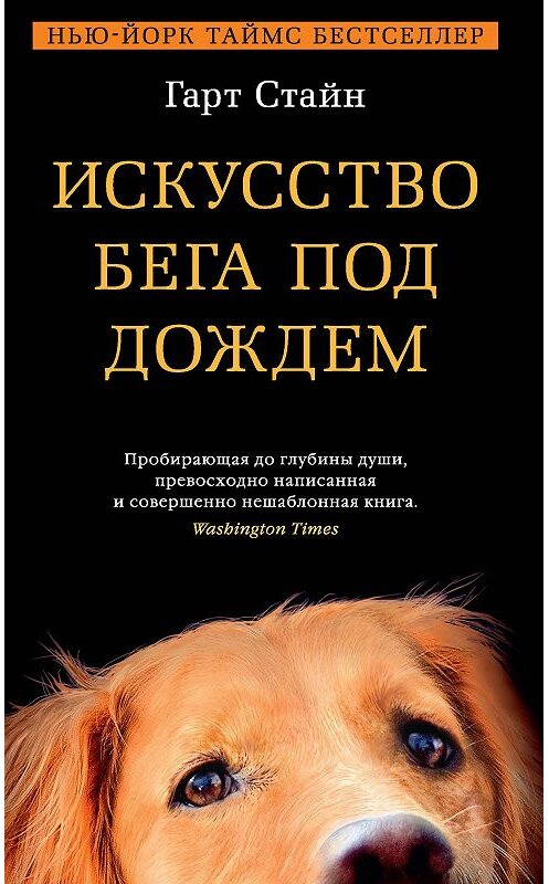 Обложка книги «Искусство бега под дождем» автора Гарта Стайна. ISBN 9785389160903.