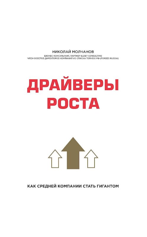 Обложка аудиокниги «Драйверы роста. Как средней компании стать гигантом» автора Николая Молчанова.