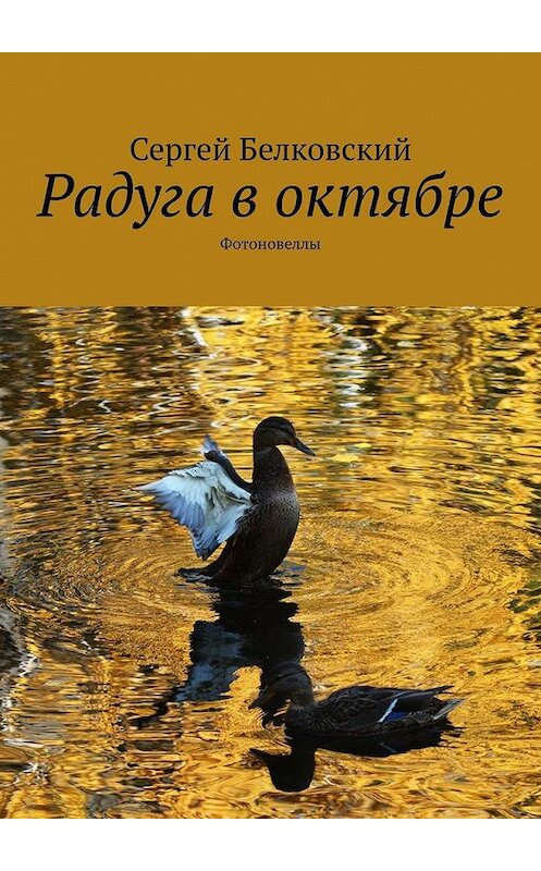 Обложка книги «Радуга в октябре. Фотоновеллы» автора Сергея Белковския. ISBN 9785005053206.