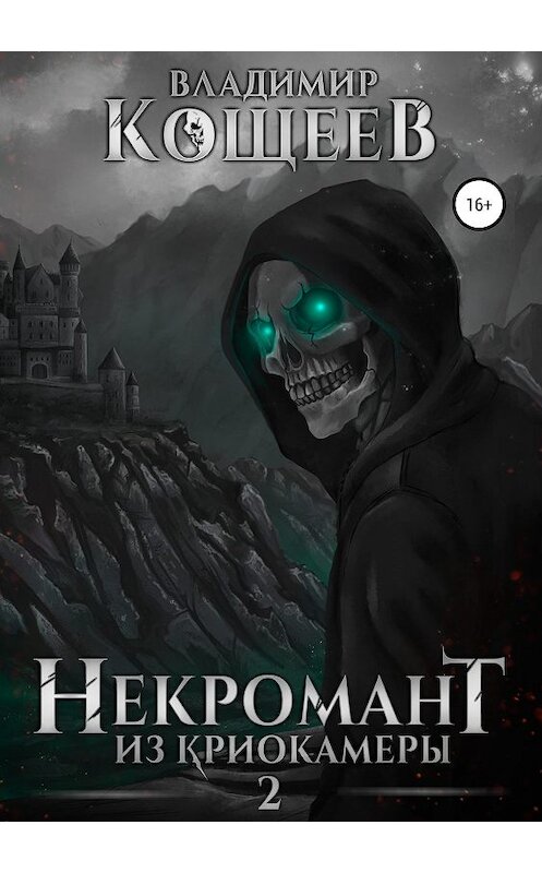 Обложка книги «Некромант из криокамеры 2» автора Владимира Кощеева издание 2019 года.