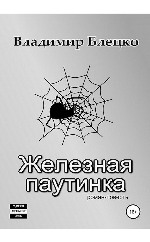 Обложка книги «Железная паутинка» автора Владимир Блецко издание 2020 года.