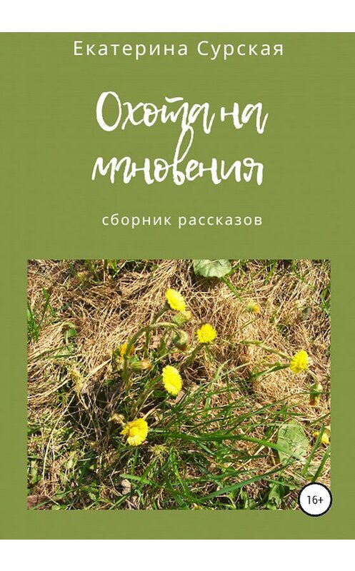 Обложка книги «Охота на мгновения. Сборник рассказов» автора Екатериной Сурская издание 2020 года.