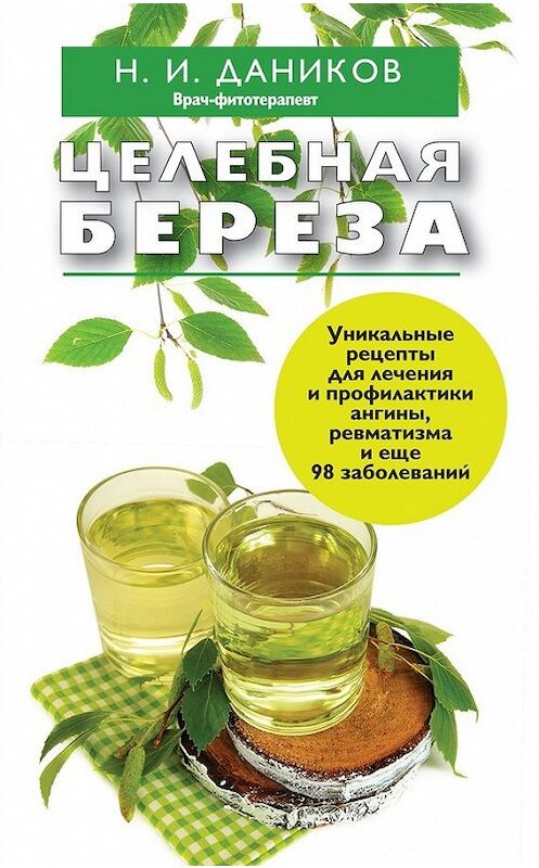 Обложка книги «Целебная береза» автора Николая Даникова издание 2013 года. ISBN 9785699662562.