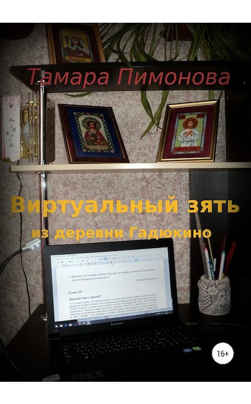 Обложка книги «Виртуальный зять из деревни Гадюкино» автора Тамары Пимоновы издание 2020 года.