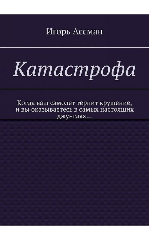 Обложка книги «Катастрофа» автора Игоря Ассмана. ISBN 9785448371158.