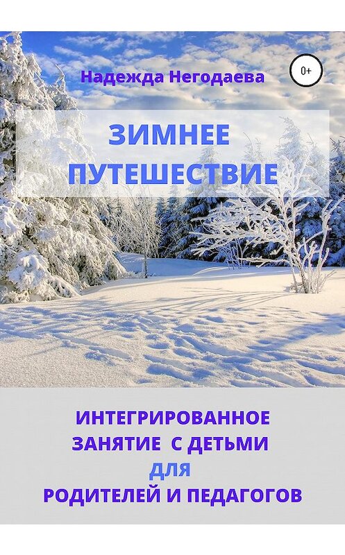 Обложка книги «Зимнее путешествие» автора Надежды Негодаевы издание 2020 года.