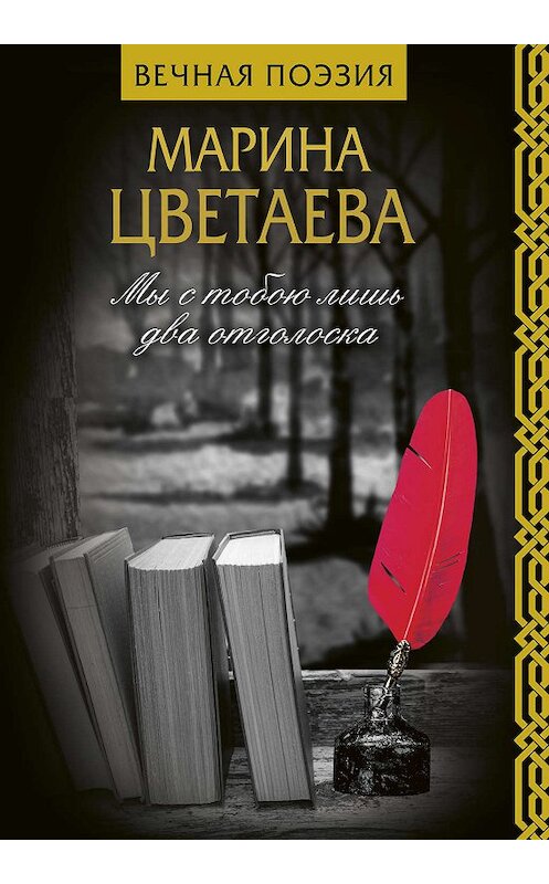 Обложка книги «Мы с тобою лишь два отголоска» автора Мариной Цветаевы издание 2019 года. ISBN 9785171127428.