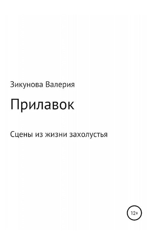 Обложка книги «Прилавок» автора Валерии Зикуновы издание 2019 года.