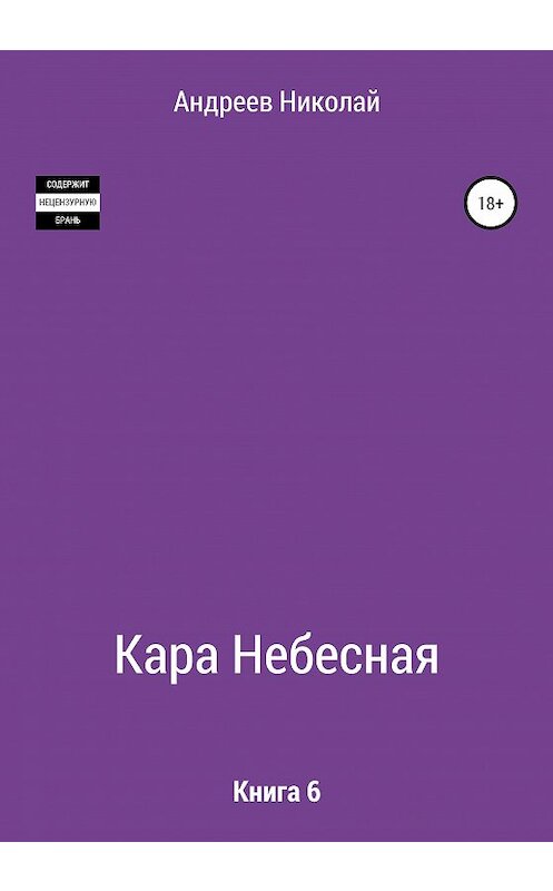 Обложка книги «Кара небесная. Книга 6» автора Николая Андреева издание 2021 года.