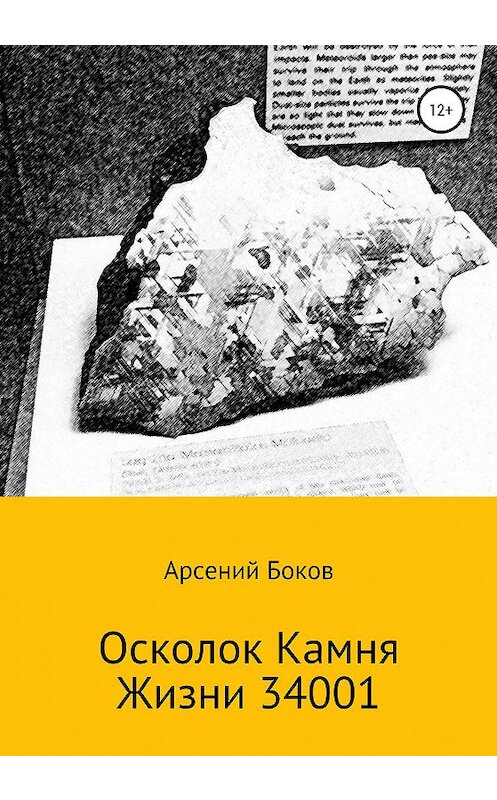 Обложка книги «Осколок камня жизни 34001» автора Арсеного Бокова издание 2020 года.