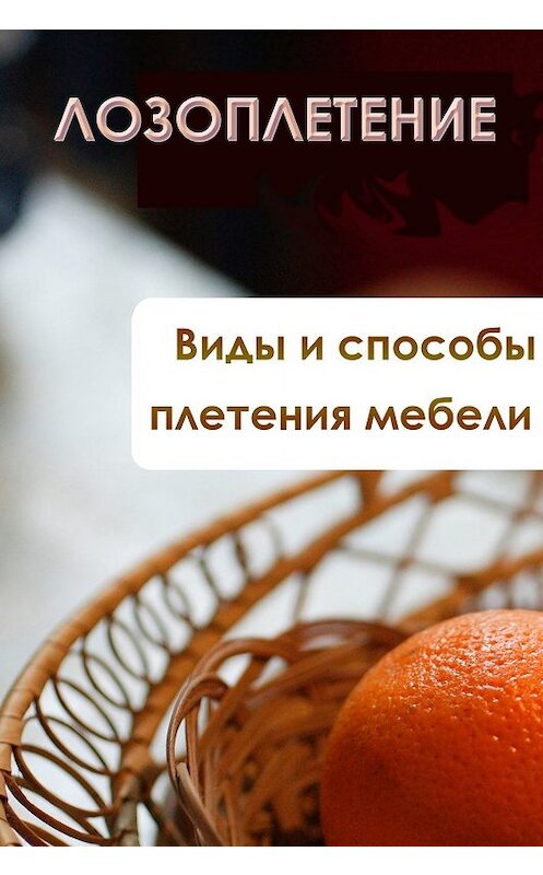 Обложка книги «Виды и способы плетения мебели» автора Ильи Мельникова.