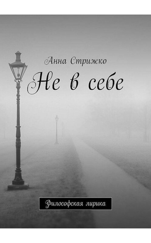 Обложка книги «Не в себе. Философская лирика» автора Анны Стрижко. ISBN 9785005169884.