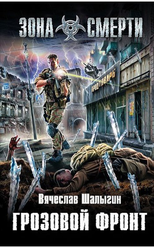 Обложка книги «Грозовой фронт» автора Вячеслава Шалыгина издание 2011 года. ISBN 9785699509584.
