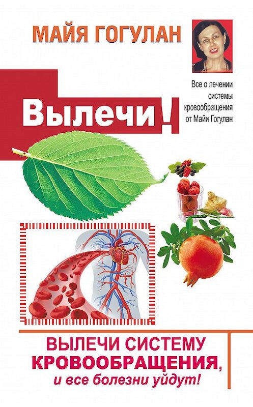 Обложка книги «Вылечи! Систему кровообращения, и все болезни уйдут» автора Майи Гогулана издание 2014 года. ISBN 9785170880638.