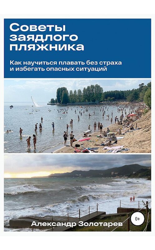 Обложка книги «Советы заядлого пляжника» автора Александра Золотарева издание 2020 года.