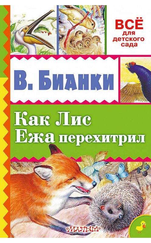 Обложка книги «Как лис ежа перехитрил (сборник)» автора Виталия Бианки издание 2016 года. ISBN 9785896246671.