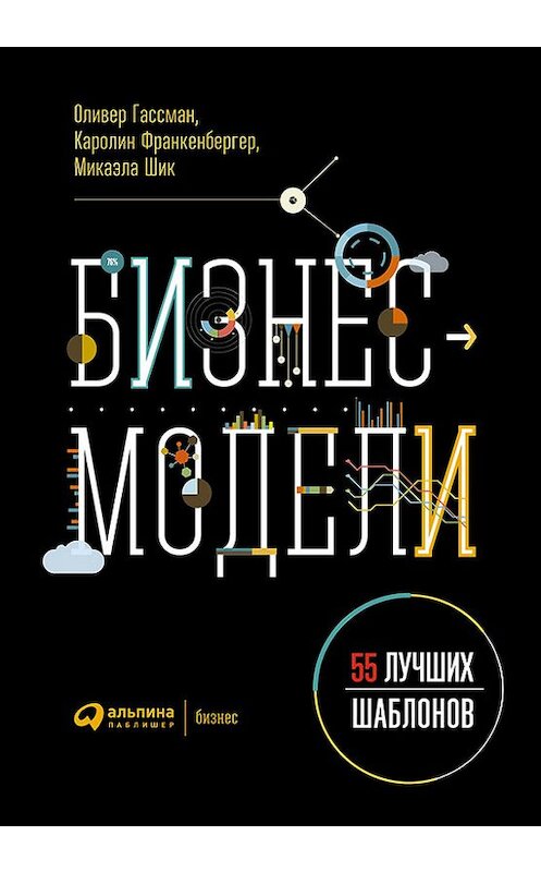 Обложка книги «Бизнес-модели: 55 лучших шаблонов» автора  издание 2016 года. ISBN 9785961443141.