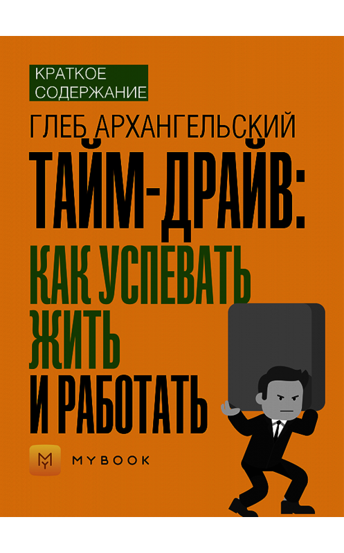 Обложка книги «Краткое содержание «Тайм-драйв: Как успевать жить и работать»» автора Светланы Хатемкины.