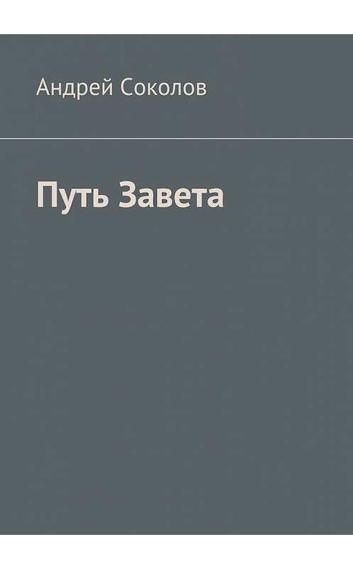 Обложка книги «Путь Завета» автора Андрея Соколова. ISBN 9785448509421.