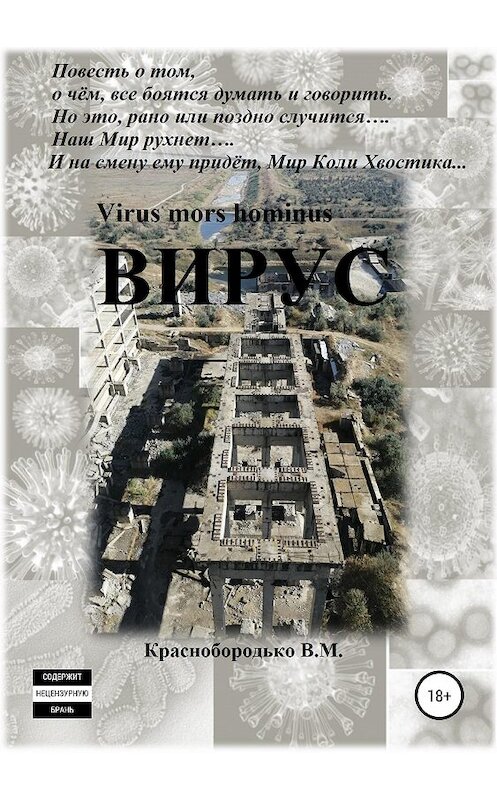 Обложка книги «Вирус» автора Валерия Краснобородьки издание 2019 года. ISBN 9785532091375.