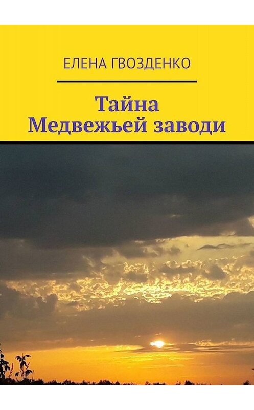 Обложка книги «Тайна Медвежьей заводи» автора Елены Гвозденко. ISBN 9785005031648.