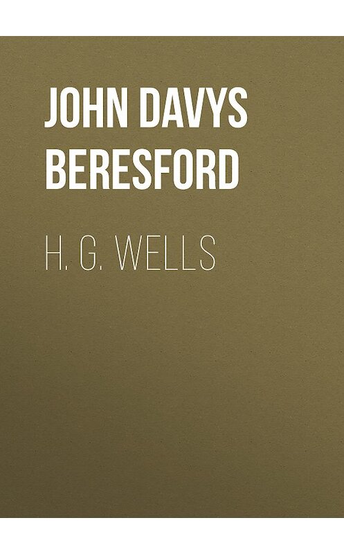 Обложка книги «H. G. Wells» автора John Davys Beresford.