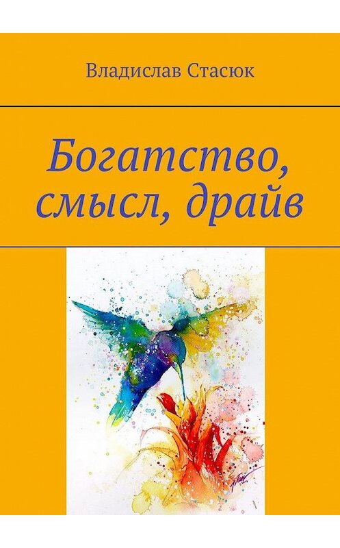 Обложка книги «Богатство, смысл, драйв» автора Владислава Стасюка. ISBN 9785449320063.